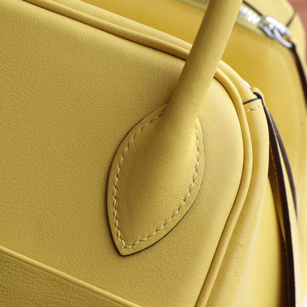HERMES 9D琥珀黄 2019很热门的颜色 Lindy30CM togo皮 H家老师傅纯手缝蜡线 琳迪包