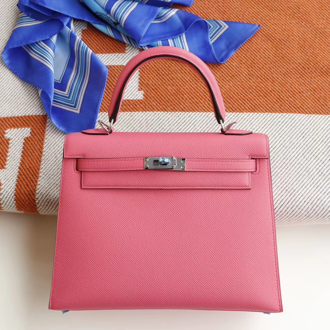 HERMES 8W新唇膏粉 Kelly25cm Epsom 凯莉包 老师傅纯手工制作