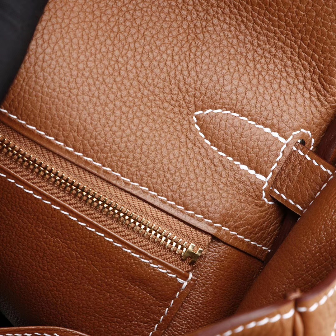 HERMES 超人气百搭款 CK37金棕 凯利包Kelly28CM 原厂Togo皮 金扣 外缝