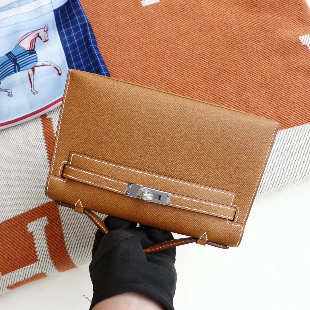 HERMES Garden Party 30CM 花园包 Ck37金棕拼橙帆布