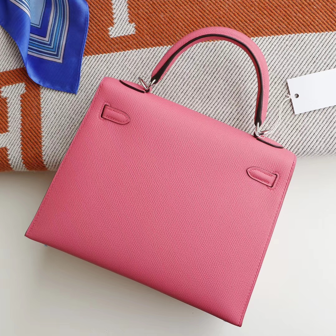 HERMES 8W新唇膏粉 Kelly25cm Epsom 凯莉包 老师傅纯手工制作