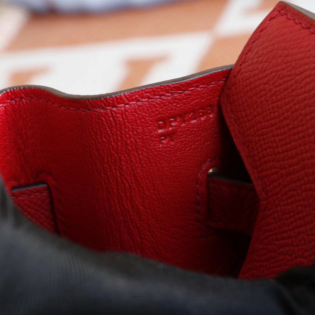 HERMES Q5国旗红 银扣 Birkin30CM 法国Epsom小牛皮 纯手缝蜡线缝制工艺
