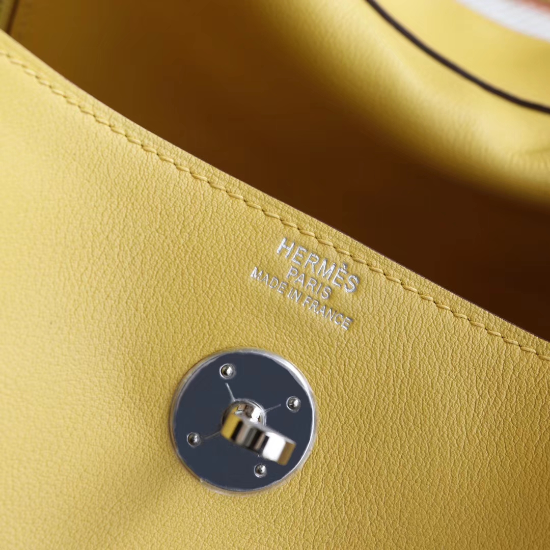 HERMES 9D琥珀黄 2019很热门的颜色 Lindy30CM togo皮 H家老师傅纯手缝蜡线 琳迪包