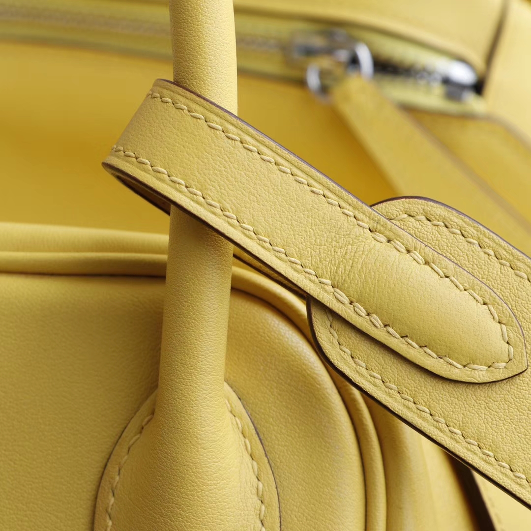 HERMES 9D琥珀黄 2019很热门的颜色 Lindy30CM togo皮 H家老师傅纯手缝蜡线 琳迪包