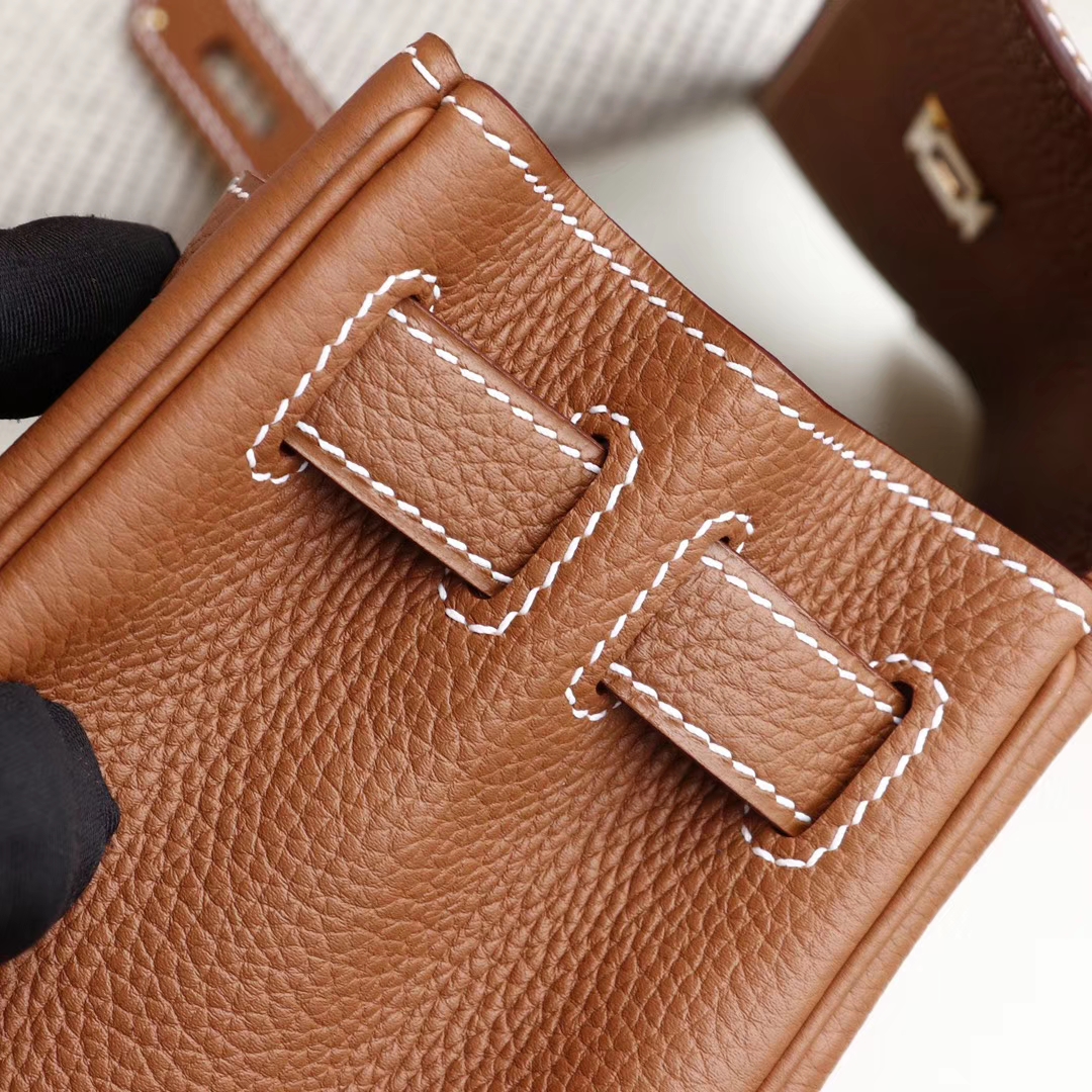 HERMES 超人气百搭款 CK37金棕 凯利包Kelly28CM 原厂Togo皮 金扣 外缝