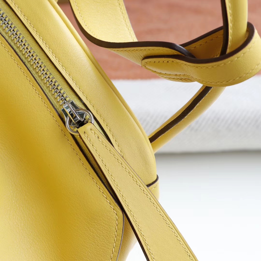 HERMES 9D琥珀黄 2019很热门的颜色 Lindy30CM togo皮 H家老师傅纯手缝蜡线 琳迪包