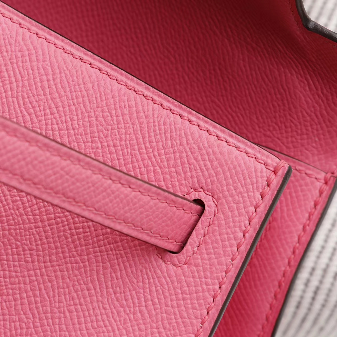 HERMES 8W新唇膏粉 Kelly25cm Epsom 凯莉包 老师傅纯手工制作