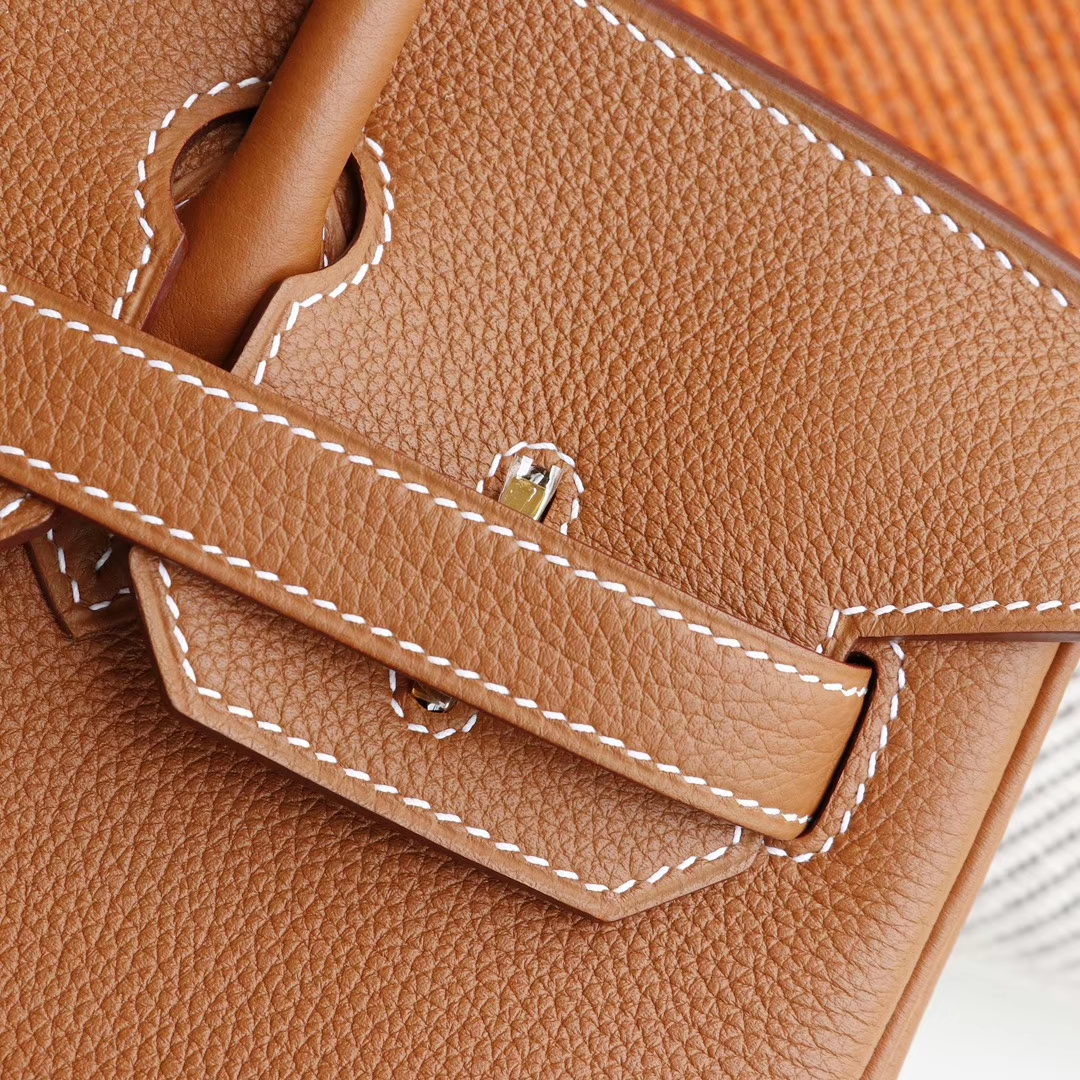 HERMES 现货、CK37金棕 Birkin30CM Togo皮 金扣