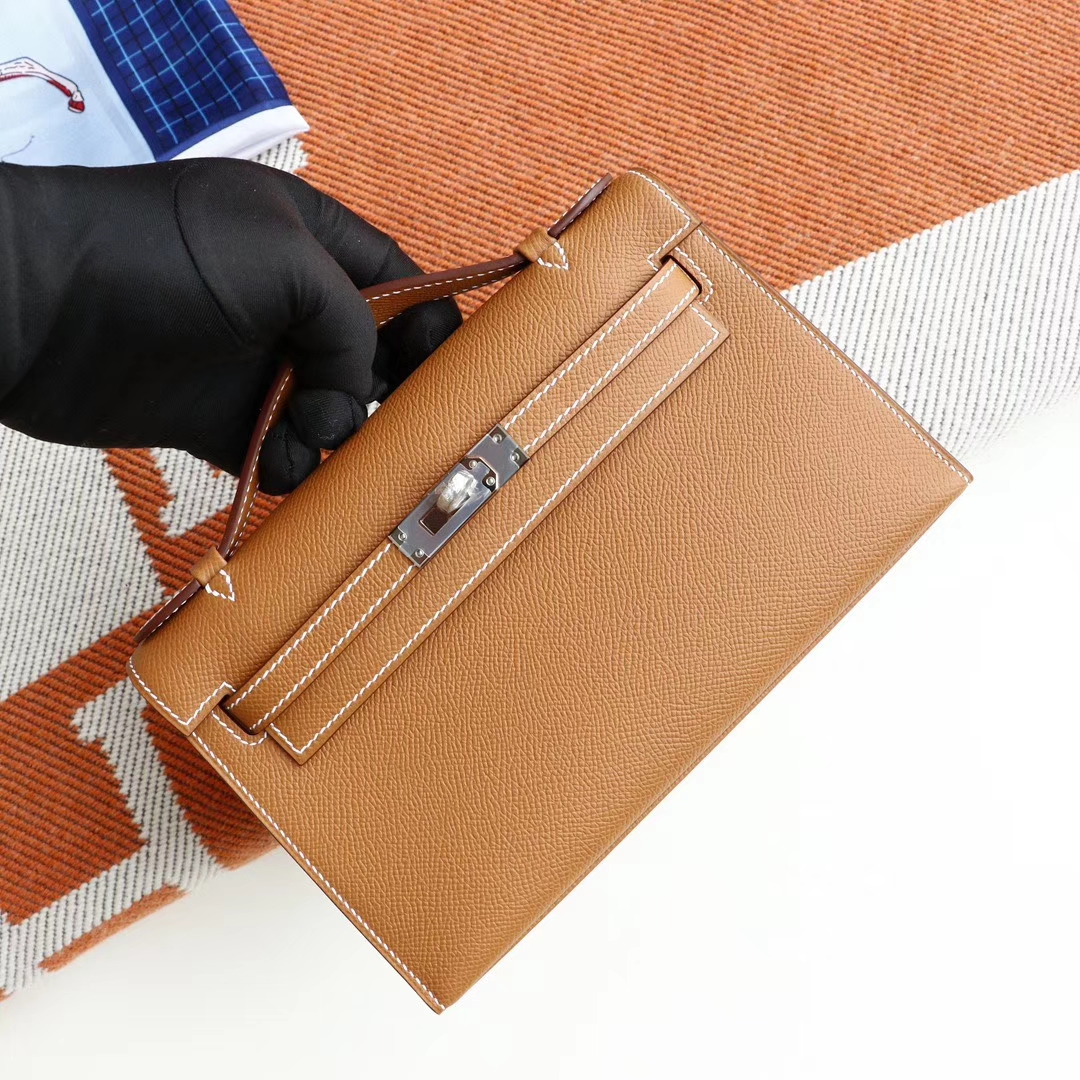 HERMES Garden Party 30CM 花园包 Ck37金棕拼橙帆布