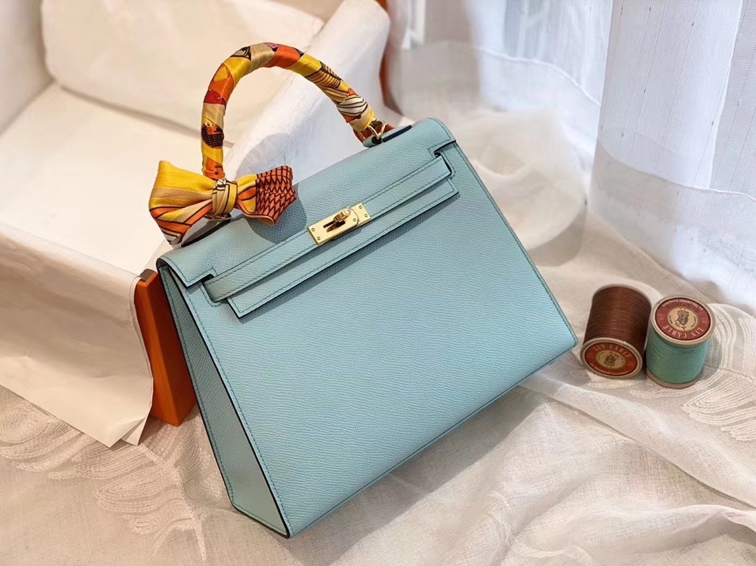 Kelly 25cm epsom皮 L5龙虾粉 银扣 版型比birkin更有年轻的感觉 可拎可肩背