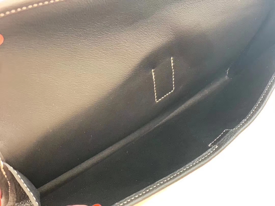 爱马仕 29jige 及格手包 TC皮 黑色  百搭时尚 秒发现货不用等