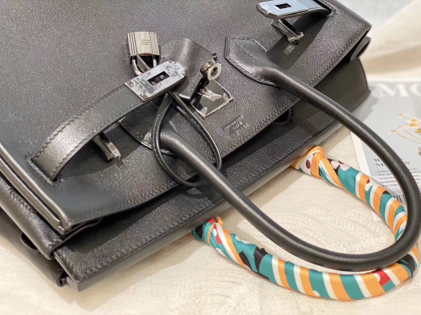 爱马仕 birkin 30 so black 黑色枪扣 搭配黑扣 帅哥美女都能拎的包