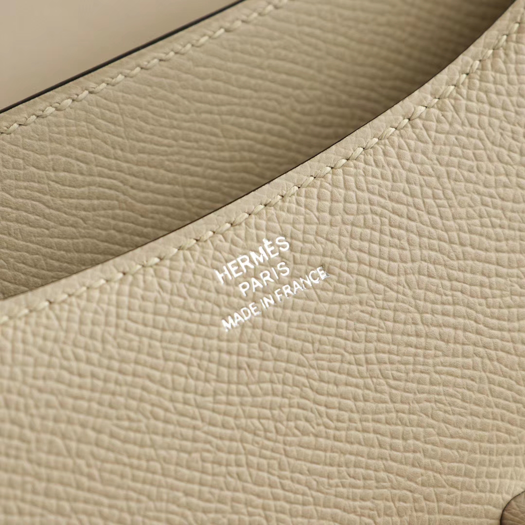 HERMES 现货 S2风衣灰 Constance19CM 空姐包 专柜原厂Epsom皮 银扣 纯手工手缝工艺制作 经典热卖百搭款