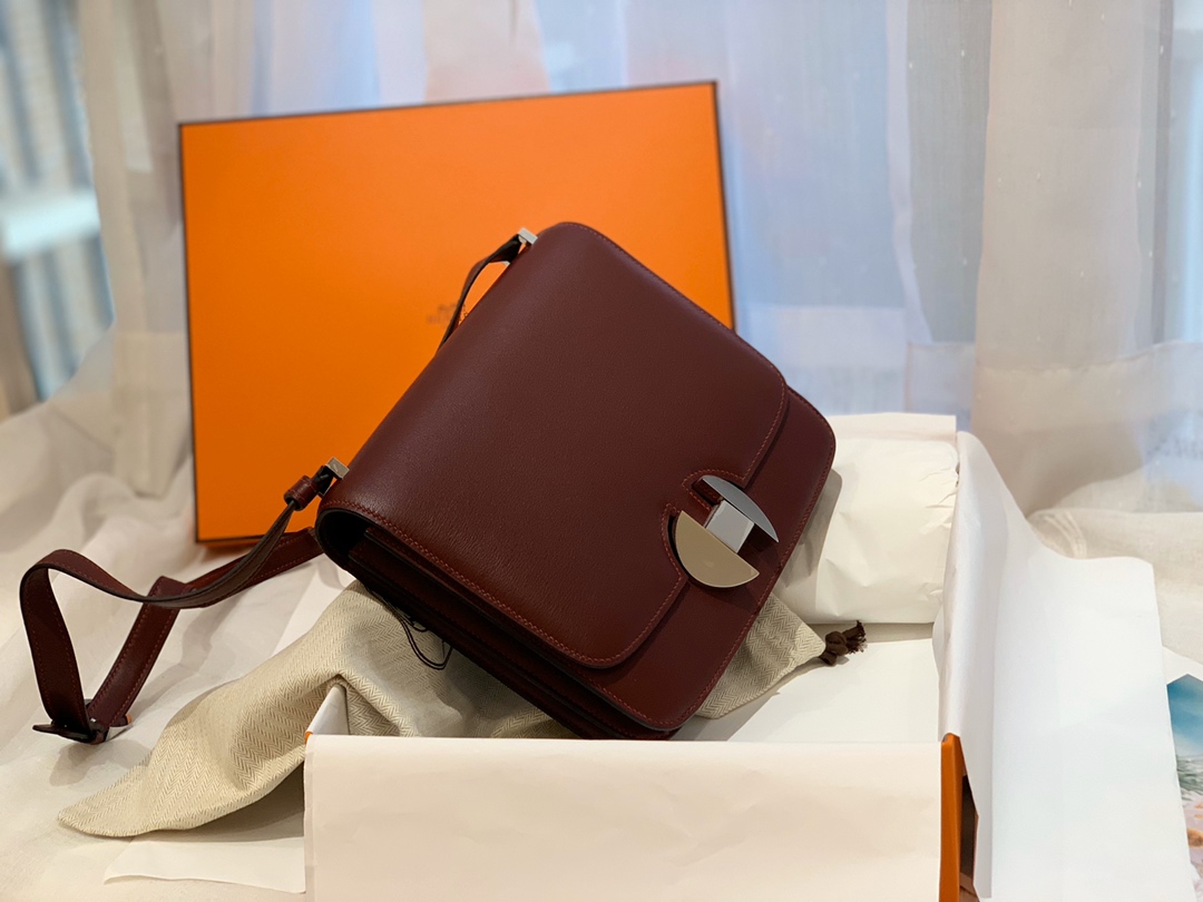 HERMES 走秀新款 2002-20cm swift 57 波尔多酒红 ZP开版 康康升级版 “爱马仕脸” 