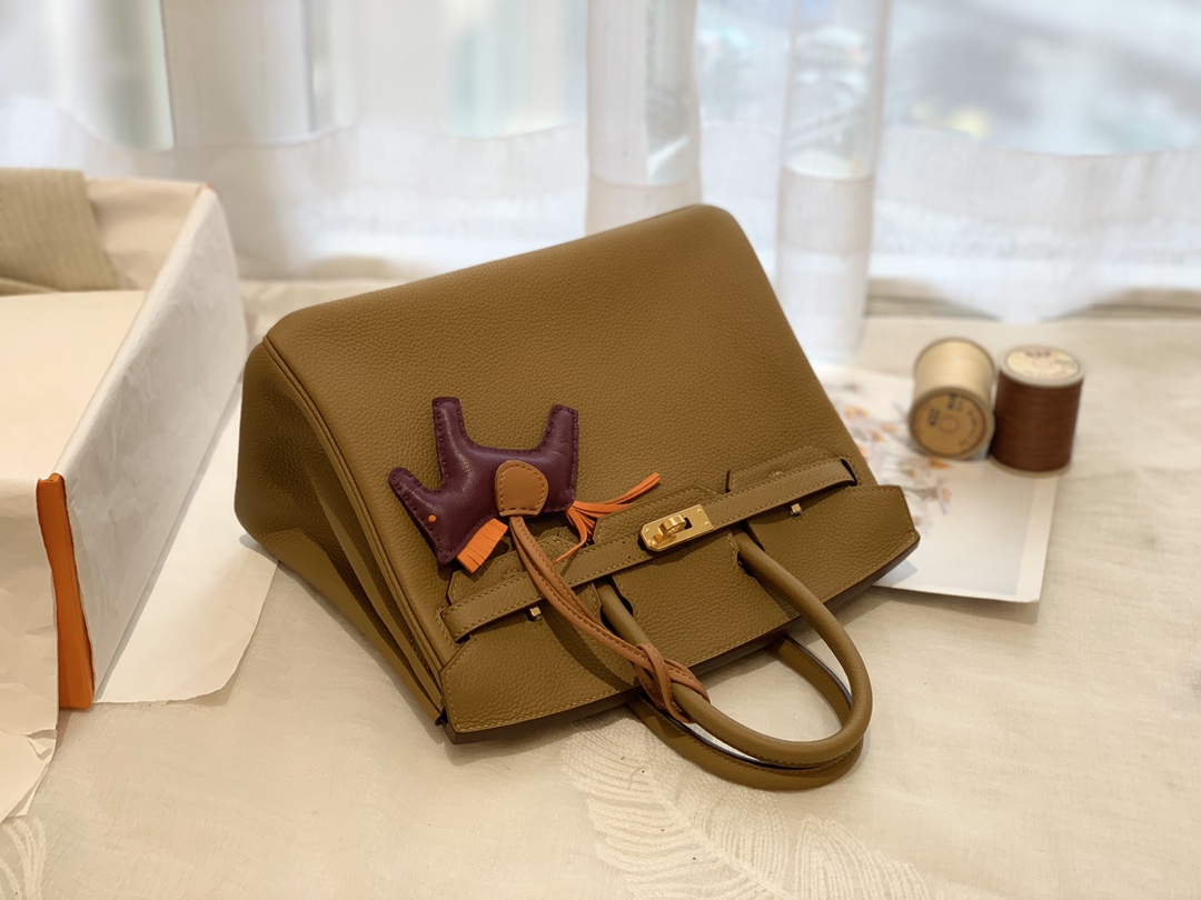 爱马仕女包价格 2020 最新颜色8U 青铜色  25birkin 小牛togo皮