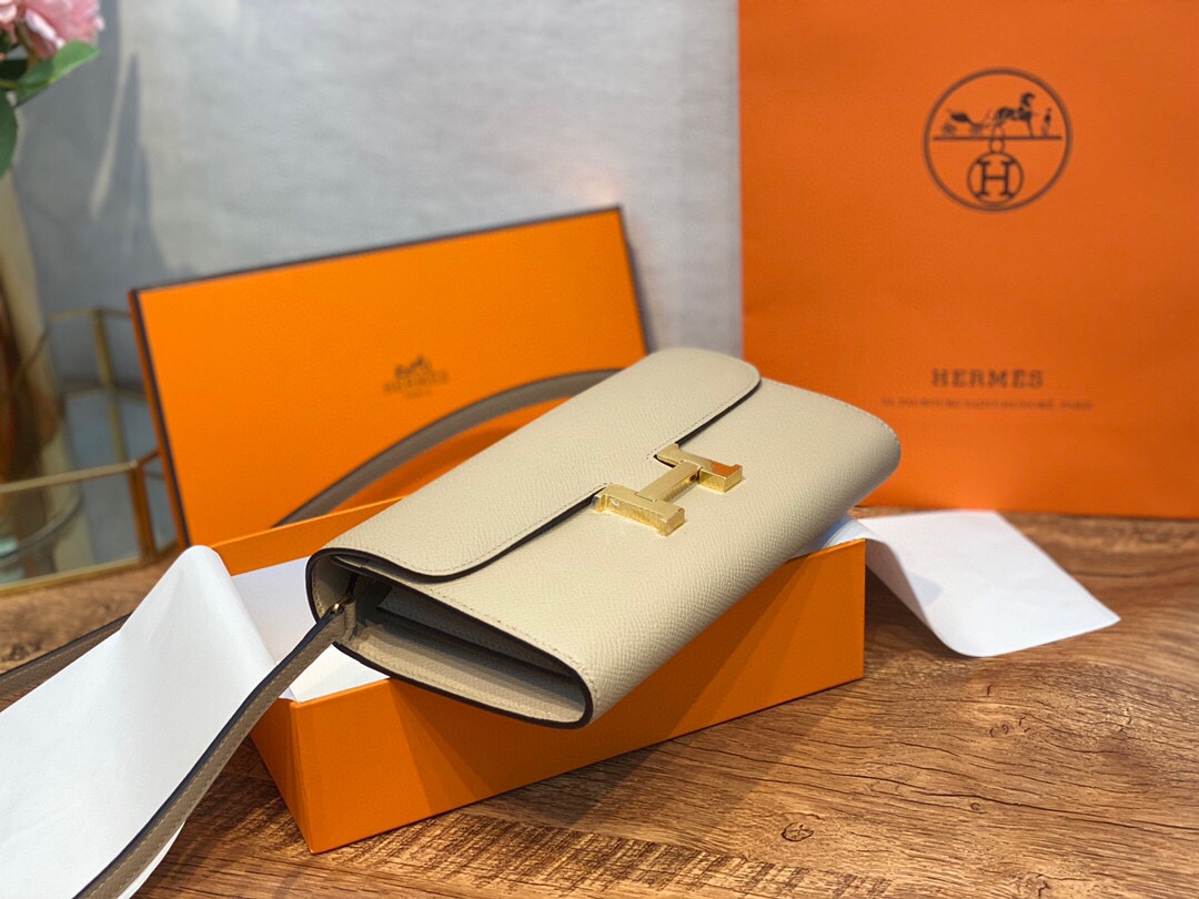 HERMES 爱马仕香港官网 Constance togo 配专柜同款包装 一切给你zp即视感～ epsom皮 风衣灰 金扣