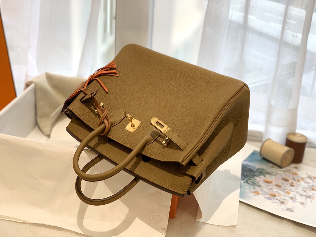 爱马仕女包价格 2020 最新颜色8U 青铜色  25birkin 小牛togo皮