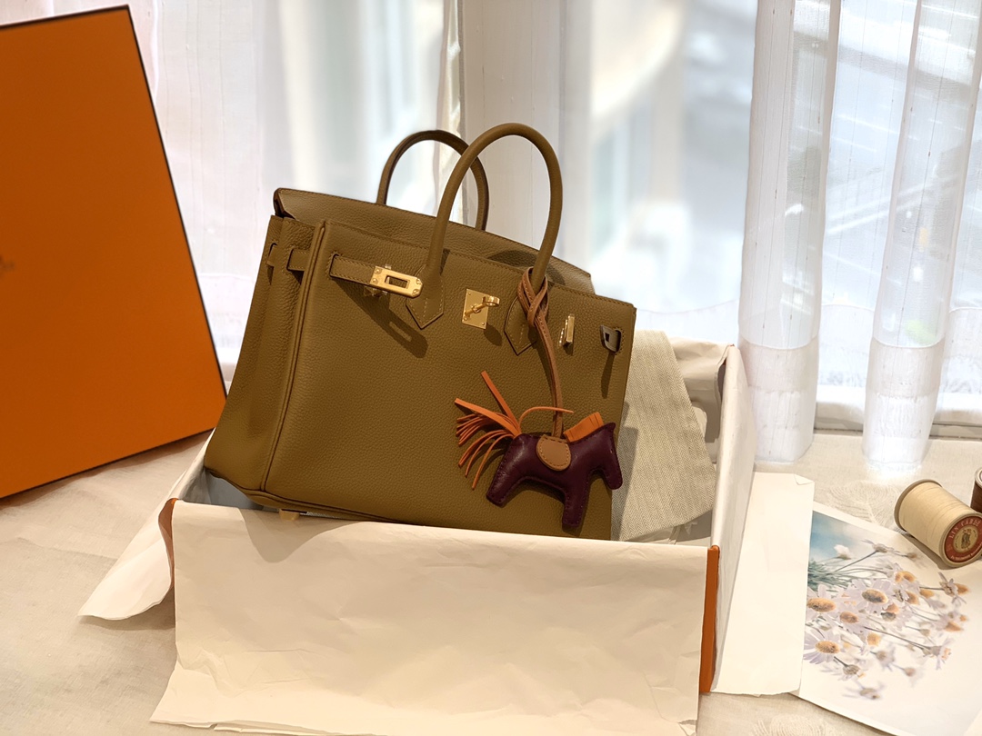 爱马仕女包价格 2020 最新颜色8U 青铜色  25birkin 小牛togo皮