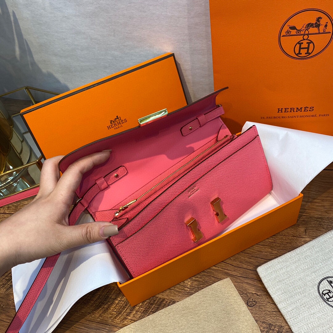 HERMES 爱马仕香港官网 Constance togo 配专柜同款包装 一切给你zp即视感 epsom皮 唇膏粉 金扣