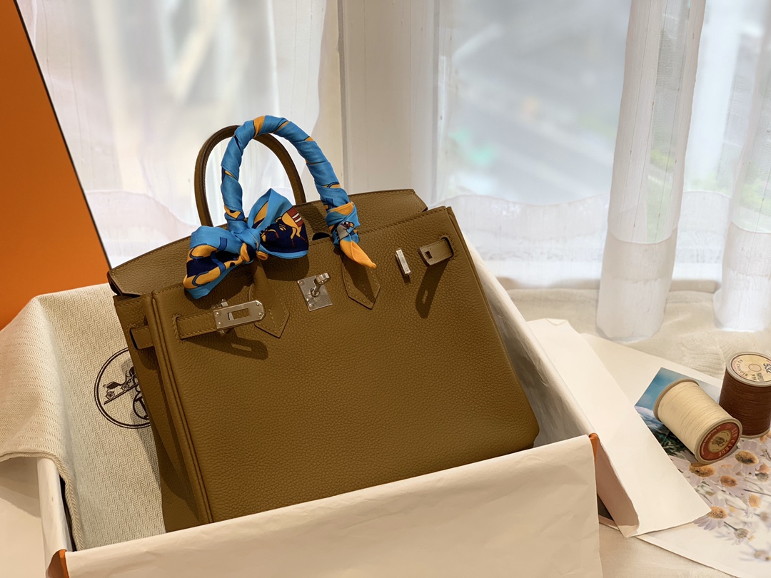 爱马仕女包价格 2020 最新颜色8U 青铜色  25birkin 小牛togo皮